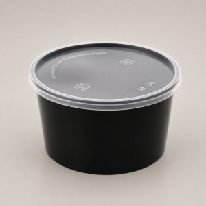 Round Container 1000 ml Flat
