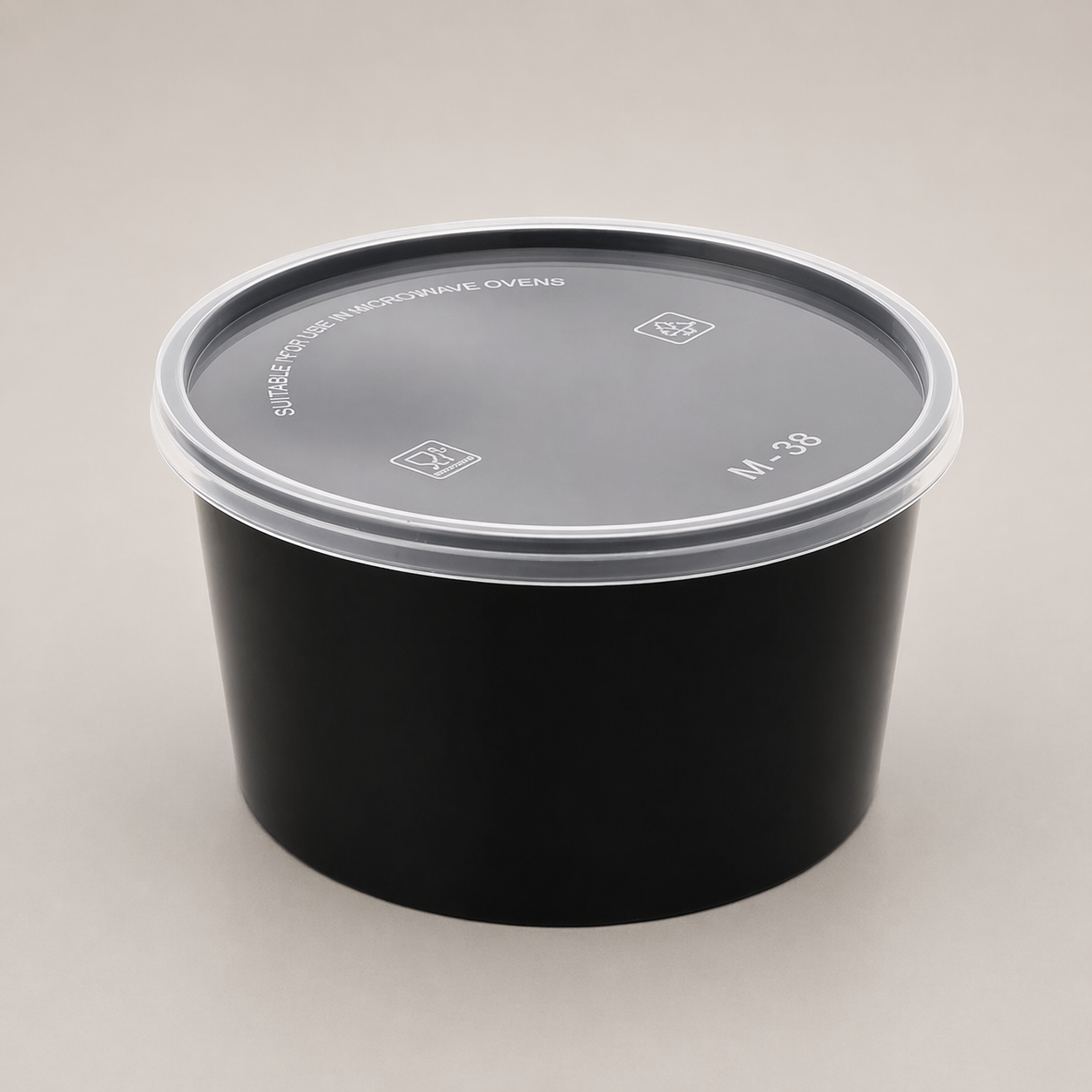 Round Container 1000 ml Flat
