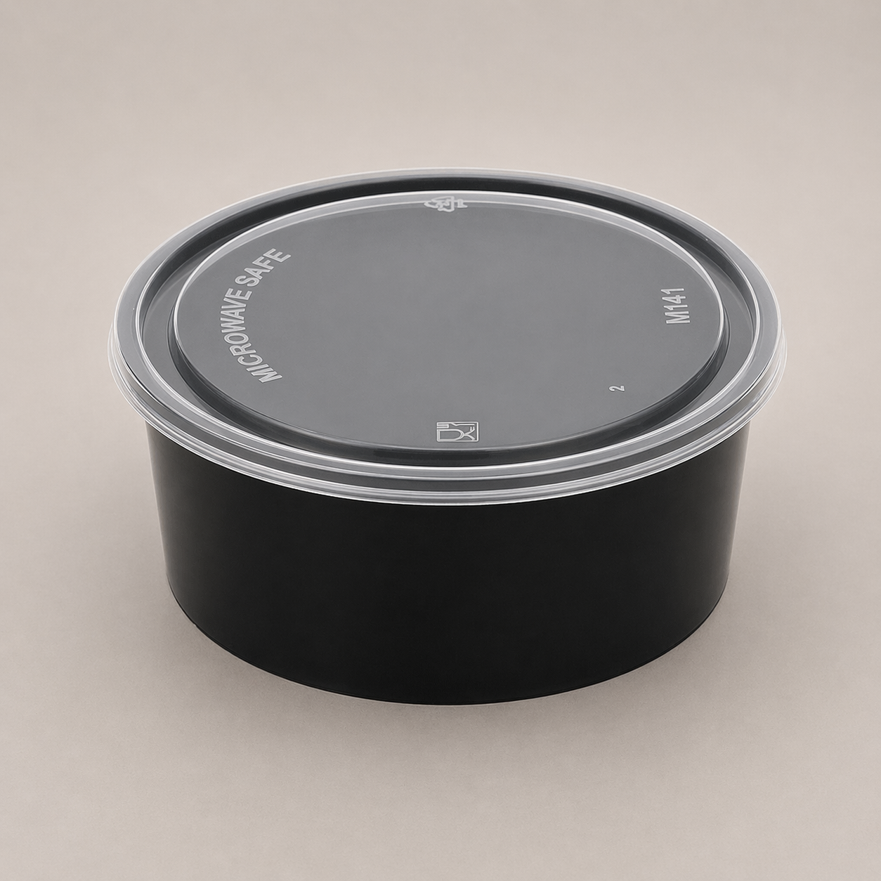 Round Container 750 ml Flat