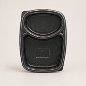 2 Portion Meal Tray With Lid