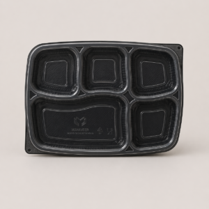 5 Portion Meal Tray With Lid