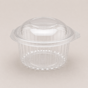 PET Hinged Round Container 12 oz