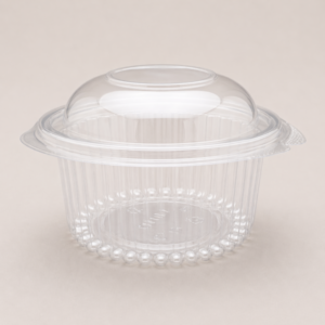 PET Hinged Round Container 16 oz