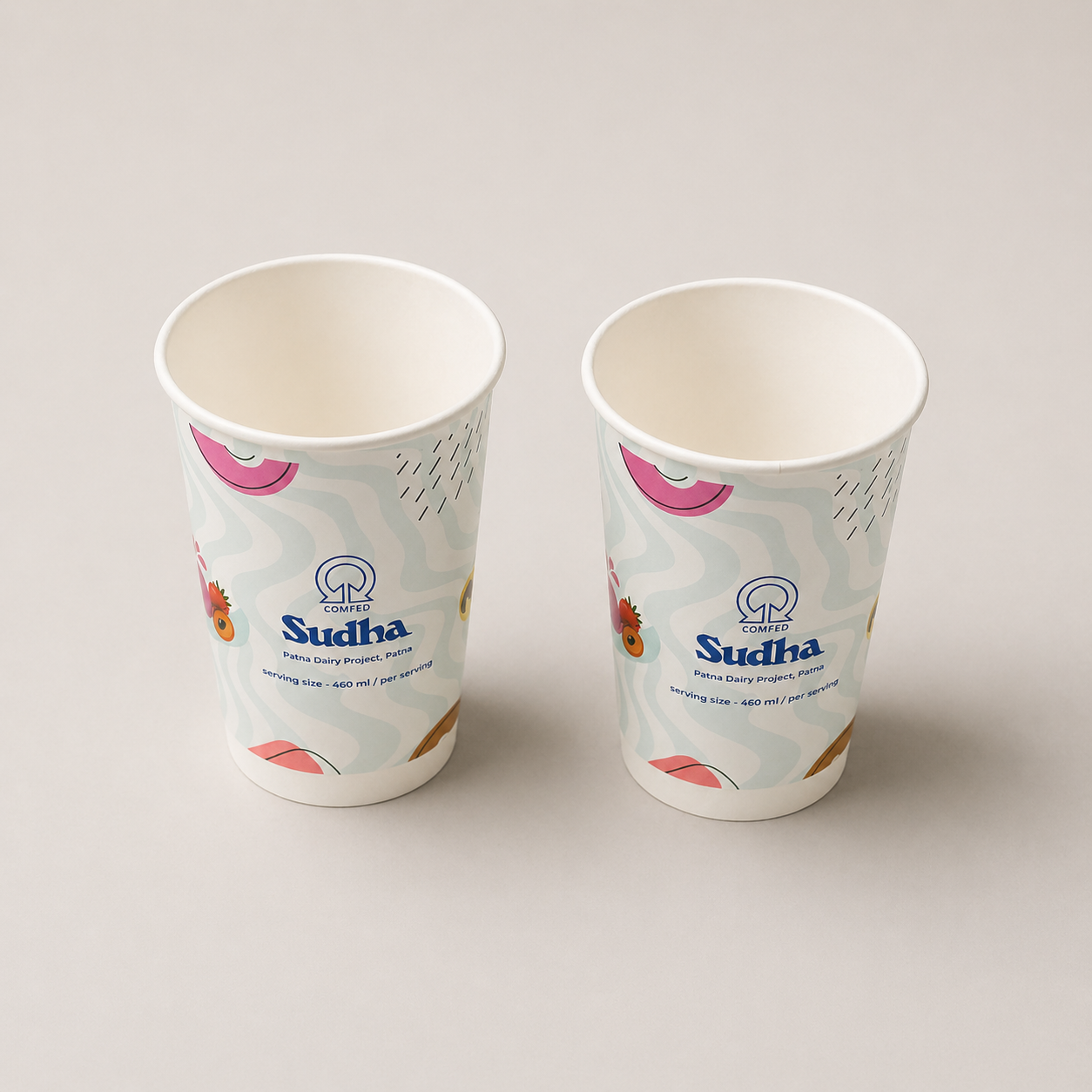 Double Wall Paper Glass 480 ml - Image 2