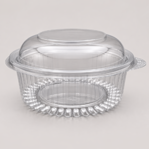 PET Hinged Round Container 32 oz