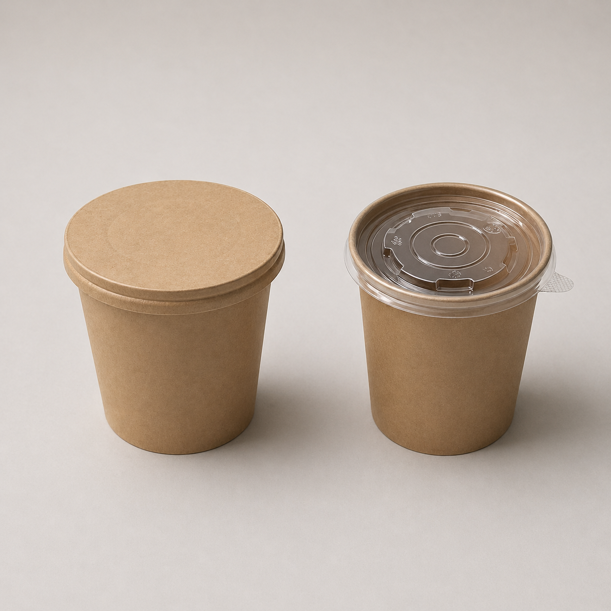 Kraft Round Paper Container 1000 ml - Image 2