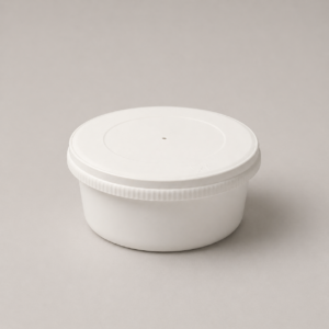 White Round Paper Container 250 ml