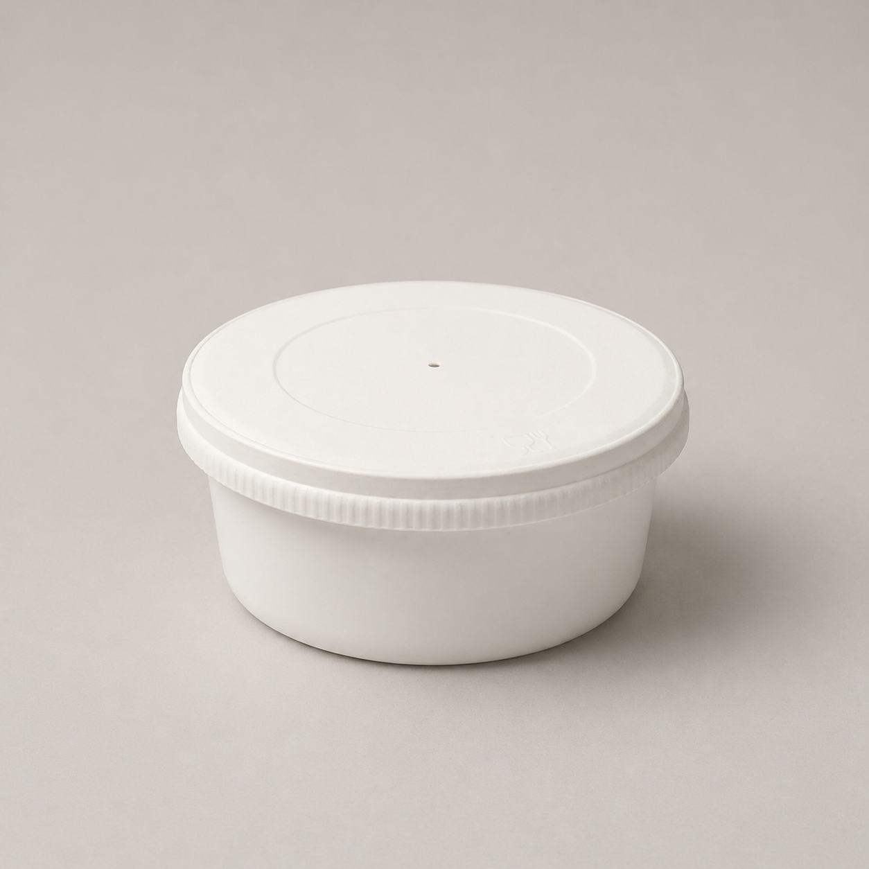 White Round Paper Container 250 ml