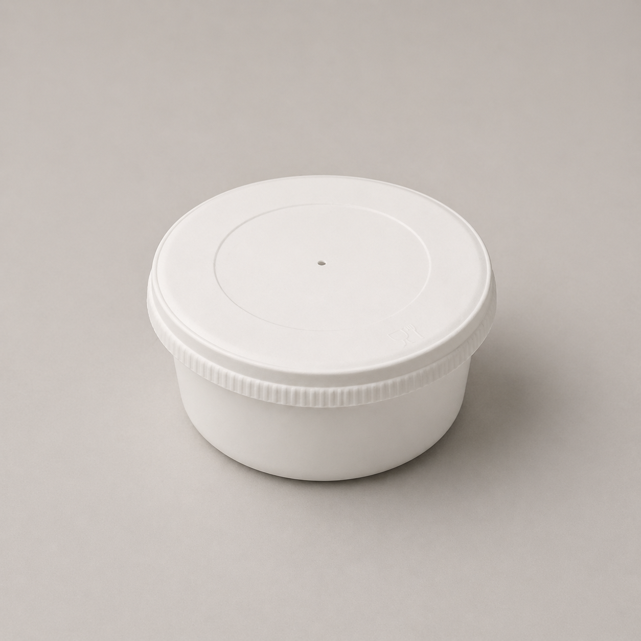 White Round Paper Container 250 ml - Image 2
