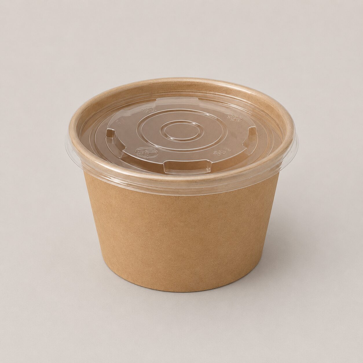Kraft Round Paper Container 500 ml - Image 2