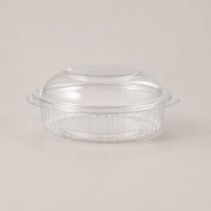PET Hinged Round Container 20 oz